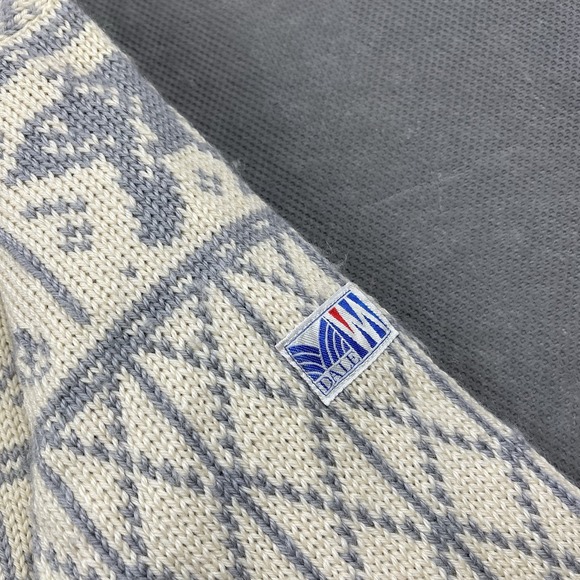 Vintage Oslo Sweater Shop Womens Sweater Medium 42 Fair Isle Wool Polar Bear - Picture 8 of 15